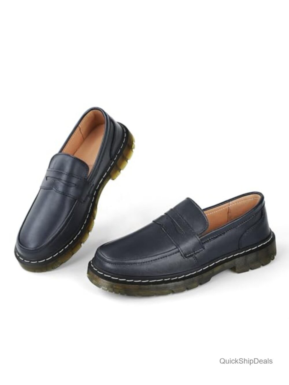 Women's Classic Penny Loafers Memory Foam Insole Slip-On Work Shoes